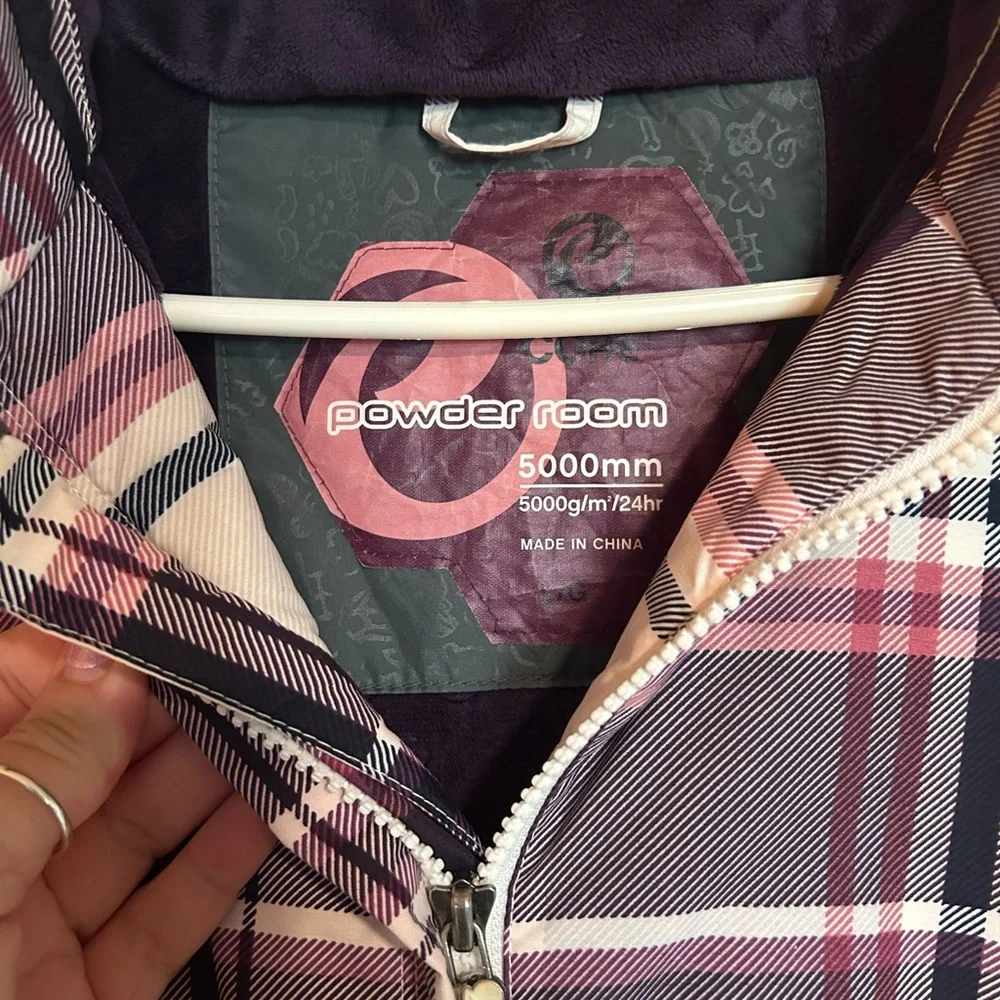 🏂 Women’s Powder Room Plaid Hooded snowboarding Jacket 🏂 - Picture 3 of 7